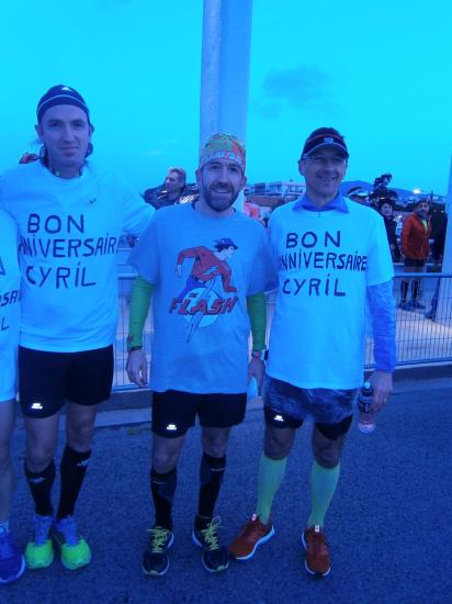 1er Marathon et 42 ans pour Cyril !